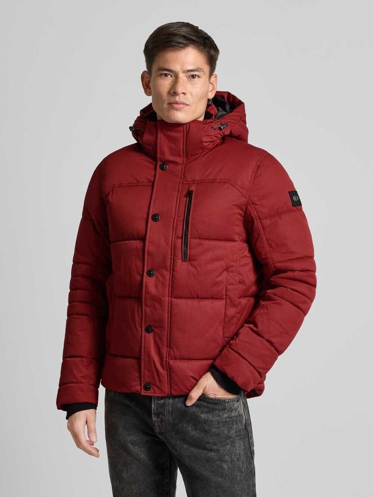 Зимняя куртка Tom Tailor Puffer Winter Jacket With Detachable Hood (1044772) бордовый темно-красный