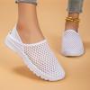 New Autumn Light and Breathable Trend Casual and Comfortable Couple Model One Pedal Mesh Half Slippers Woman