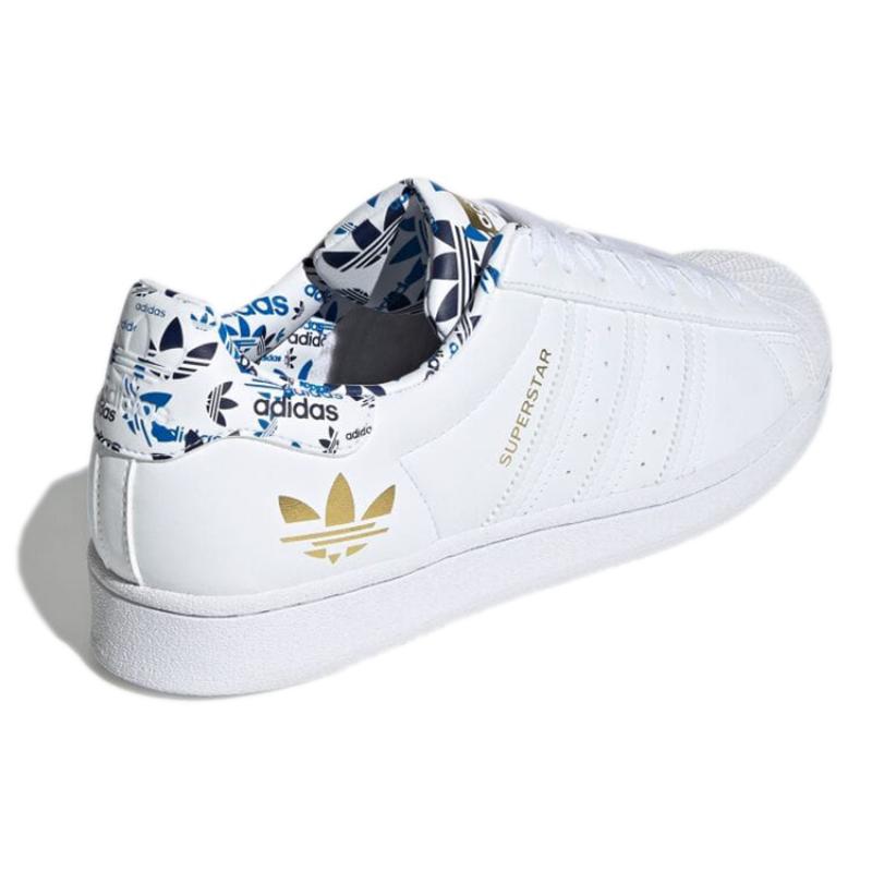 Adidas Superstar 'White Gold Metallic' Sneakers H00186