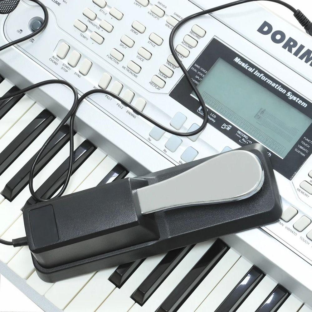 Anti-Slip Piano Sustain Pedal 2 Color Sound Delay Pedal Electric Piano Keyboard Electronic Organ