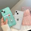 Блестящий прозрачный чехол для телефона с картой для Iphone 13 11 12 Pro Max Xs Max Xr X Xs 13pro, мягкий силиконовый противоударный чехол-кошелек