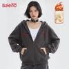 Baleno Women's 2025 Fall/Winter Fleece-Lined Hooded Cardigan Jacket