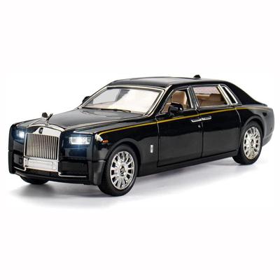 1:Коллекционная черная игрушка Rolls Royce Phantom из 32 сплавов, литая под давлением модель автомобиля