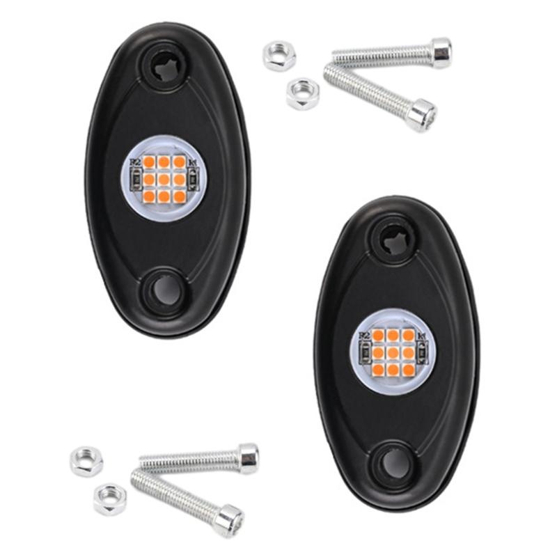 Автомобильные аксессуары светодиодные фары Rock Lights 9 светодиодов Underglow Lights IP67 водонепроницаемые лампы Trail Rig для пикапов грузовиков