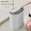 Stylish Large Capacity Trash Bin with Lid for Narrow Spaces