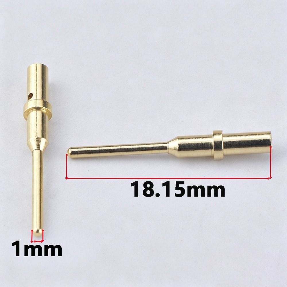 1Pcs Gold Plated Crimp Solid Terminal Connector Pin for Connector Instrument Aviation