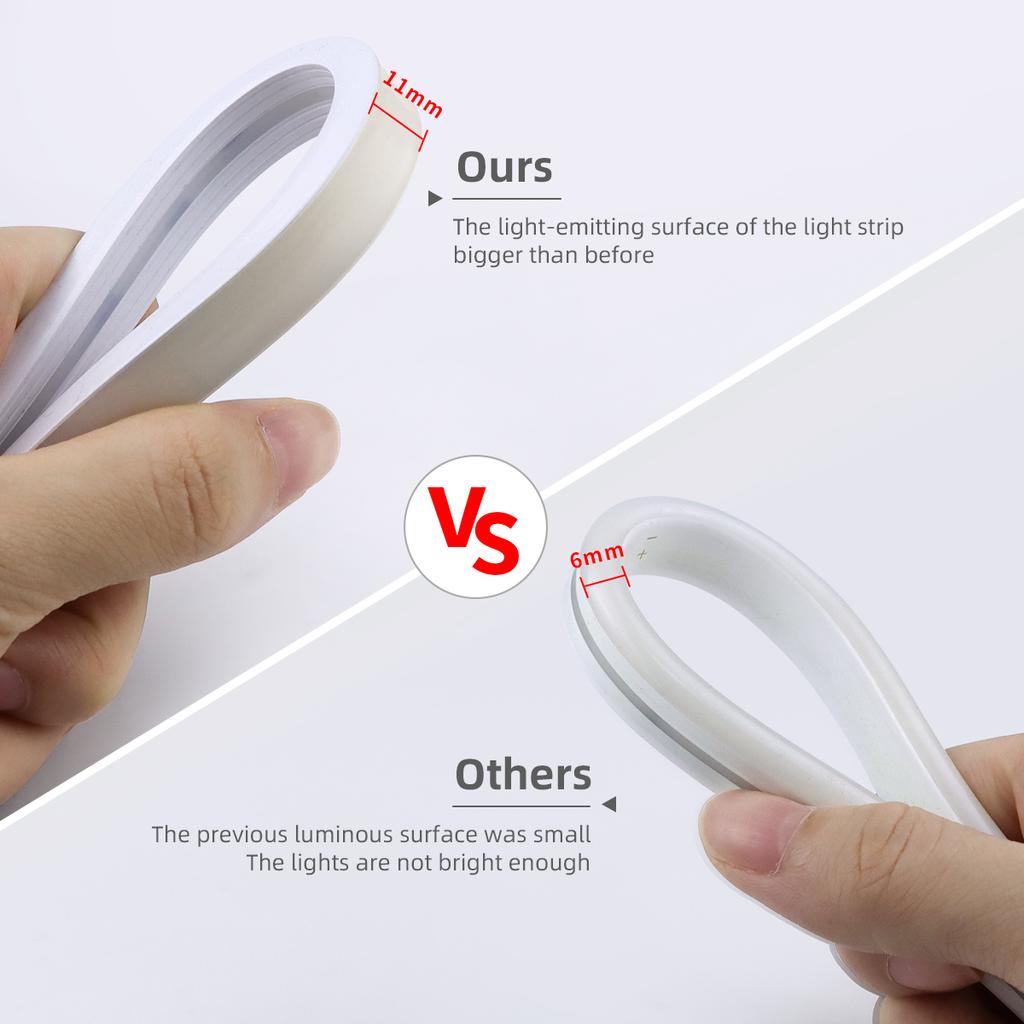 24 В COB светодиодная лента неоновый свет 320 светодиодов/м сенсорный сенсорный переключатель с регулируемой яркостью водонепроницаемая домашняя подсветка кухонное освещение 1 м 2 м 3 м 4 м 5 м