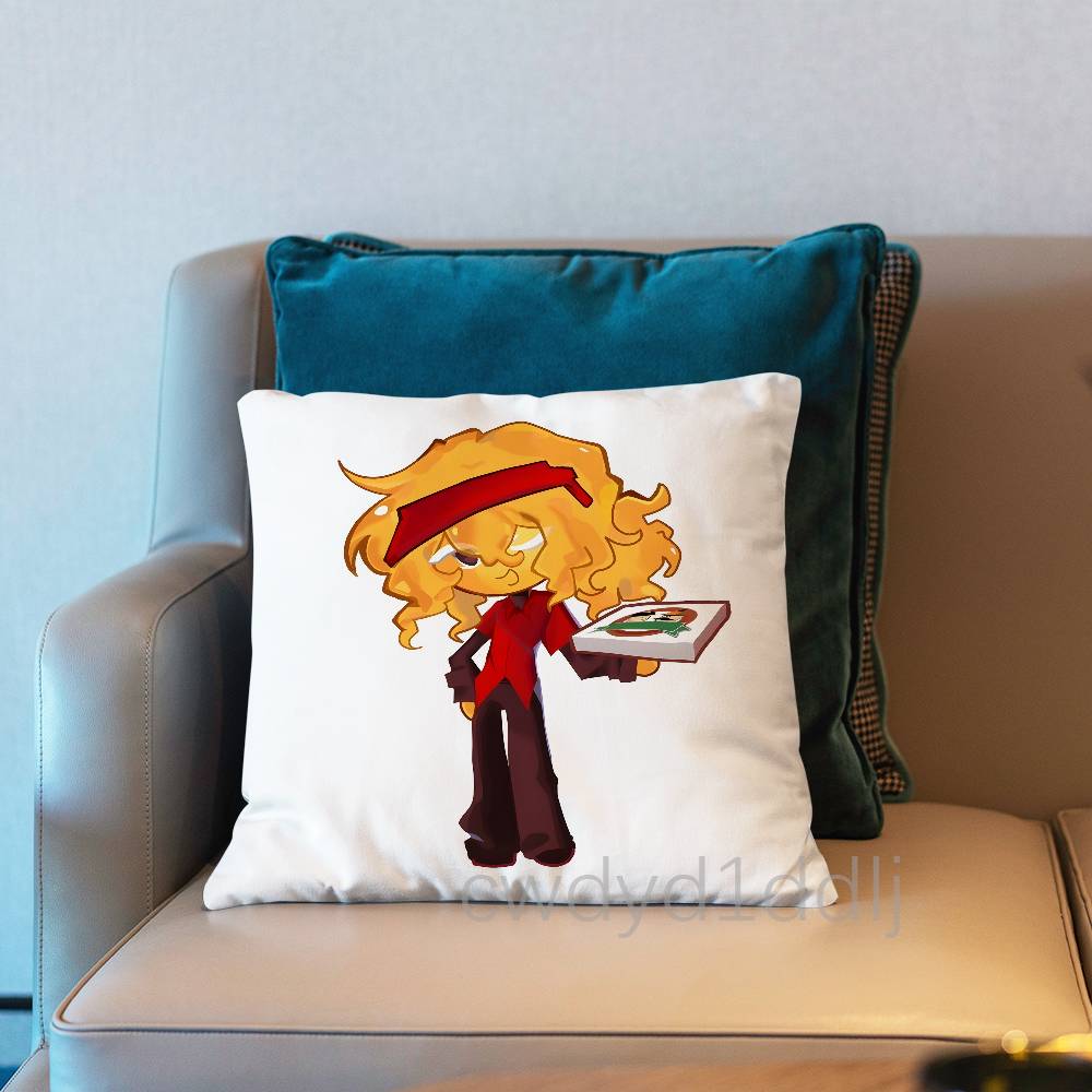 EElliot Anime Pizza Pillowcases Cute Funny Pillow Case For Wedding Party Home Decor Comfy Pillow Cover