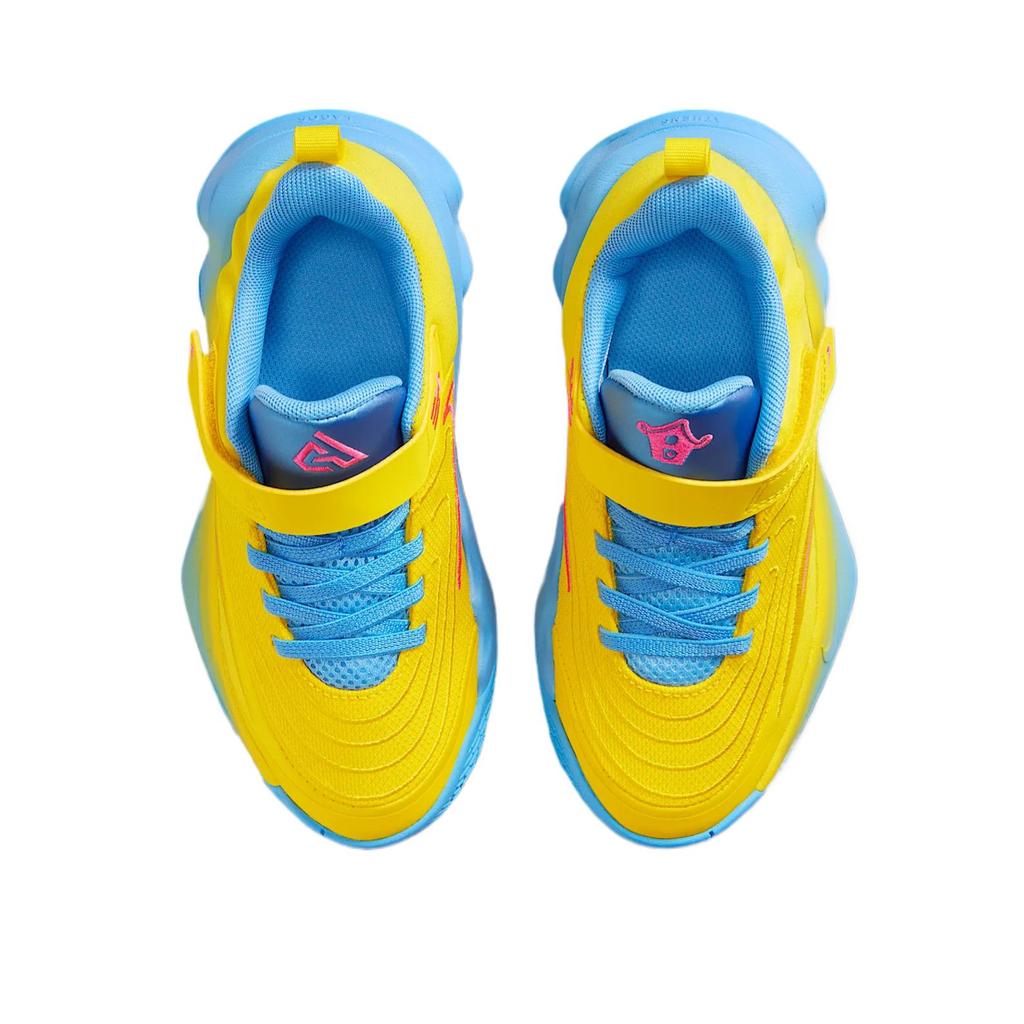 Nike Giannis Immortality 4 PS Кроссовки для детей Candy Funhouse Желтая молния Университетский синий FZ6733-700