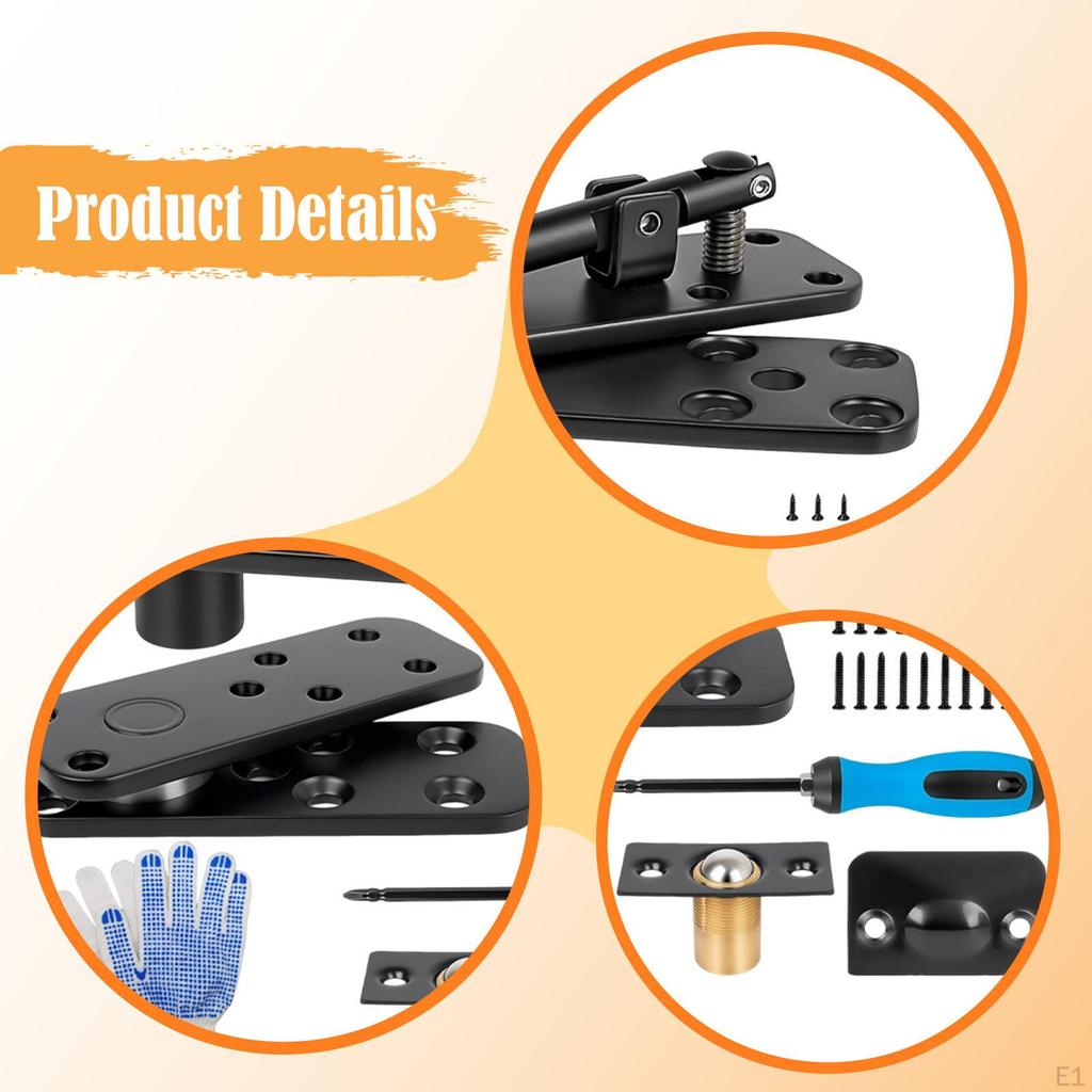 Скрытые дверные петли Комплект Мерфи Плавные Прочные с винтами Шарнирное вращение для полочных дверей