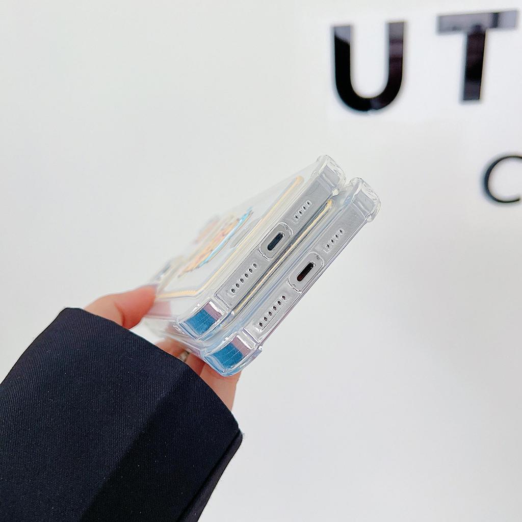 Силиконовый чехол-карман для карт для Tecno Spark 10 Oppo A78 A58 A38 Samsung A54 A24 A14 Xiaomi Redmi Note 13 14 Прозрачный бампер для телефона