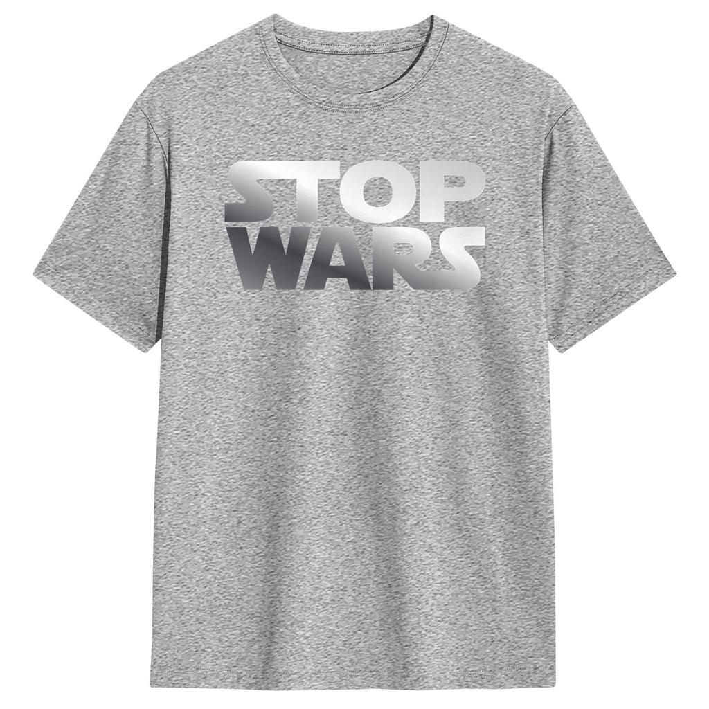Stop Wars TShirt Summer Y2K Funny TShirts Cotton Hip Hop Tee Shirt For Unisexs Printed Tees