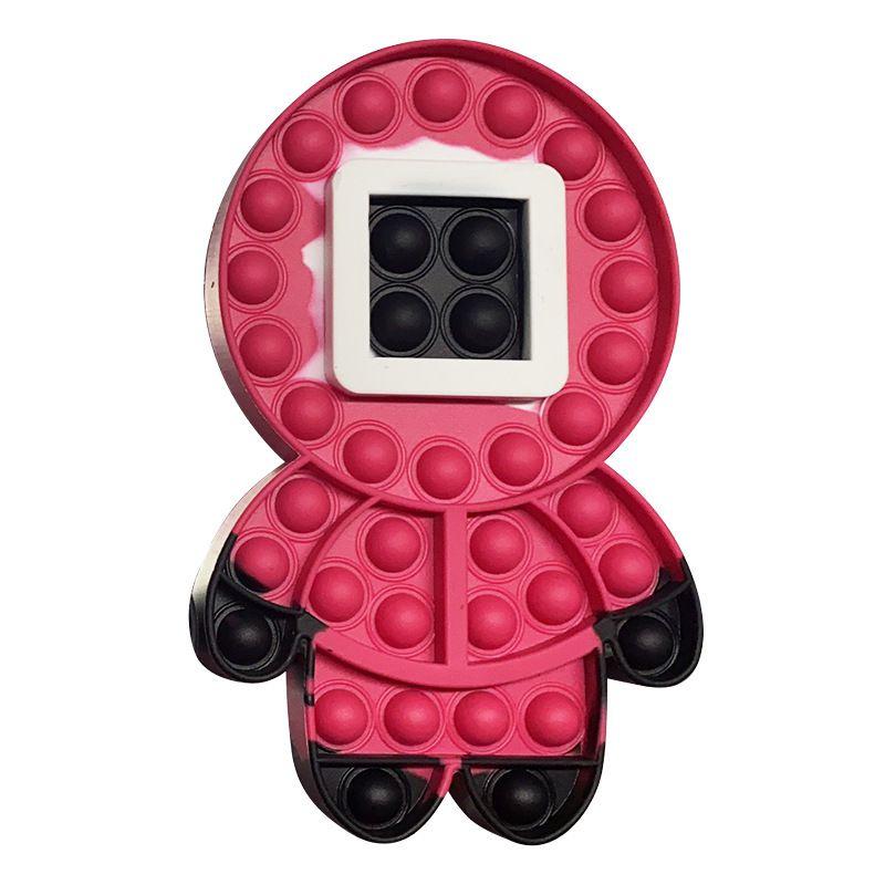 Круглая игра Кальмар Шесть Пригласительный билет Поп Ит Простой Димпл Игрушки для снятия стресса