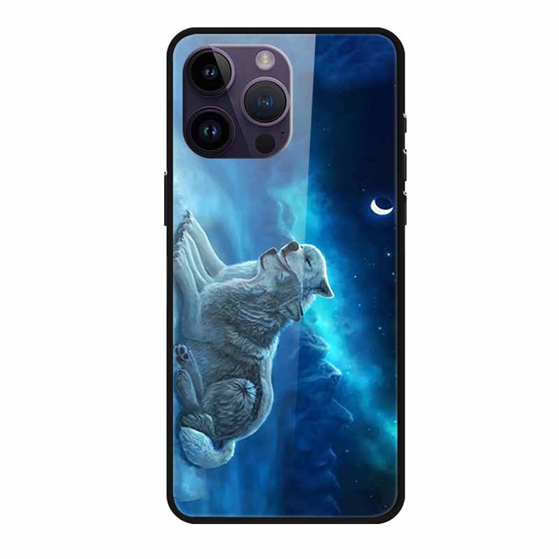 Закаленное Стекло Чехол Для iphone 15 Pro Max Чехол Жесткое Стекло Задняя Крышка Мягкий ТПУ Бампер Для iphone 16 Pro Max Чехол для Телефона 16Pro Max