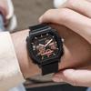 BK115 Модные и стильные мужские часы с имитацией механизма, силиконовым ремешком, кварцевые часы, часы, подарки, часы для мужчин