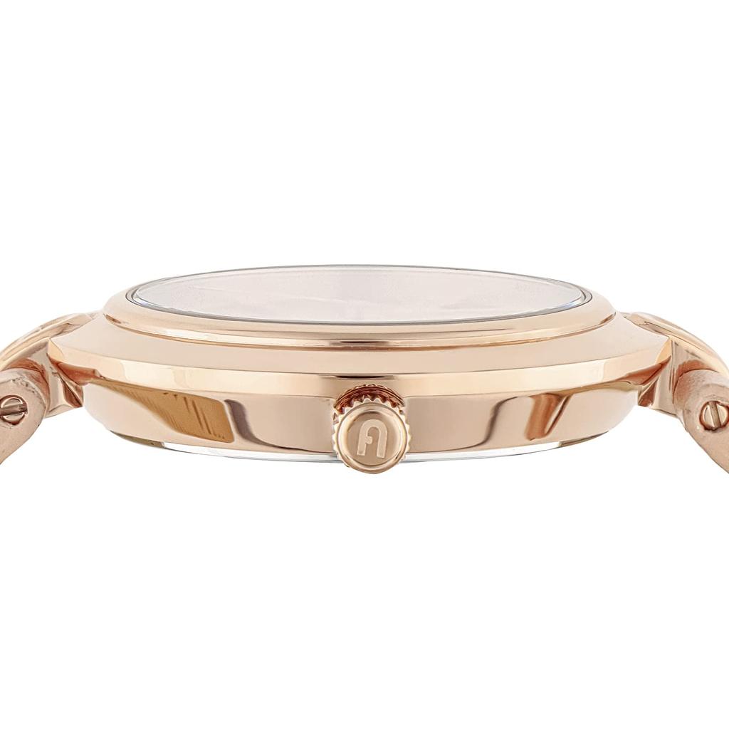 Watch FURLA LOGOLINKS Pink Dial Stainless Steel Quartz Watch Jewelry Accessory WW00030003L3 [Furla] 36.5MM Women's