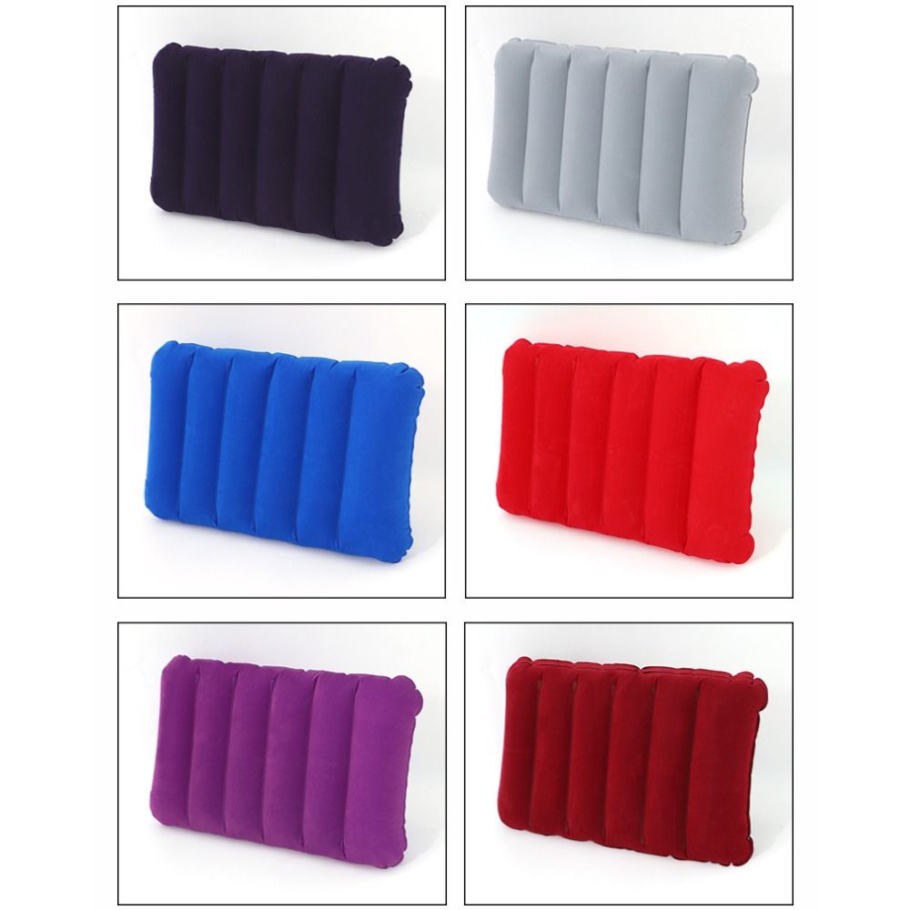 6 Colors Air Cushion Pillows PVC Flocking Inflatable Pillow New Magic Cushion  Household