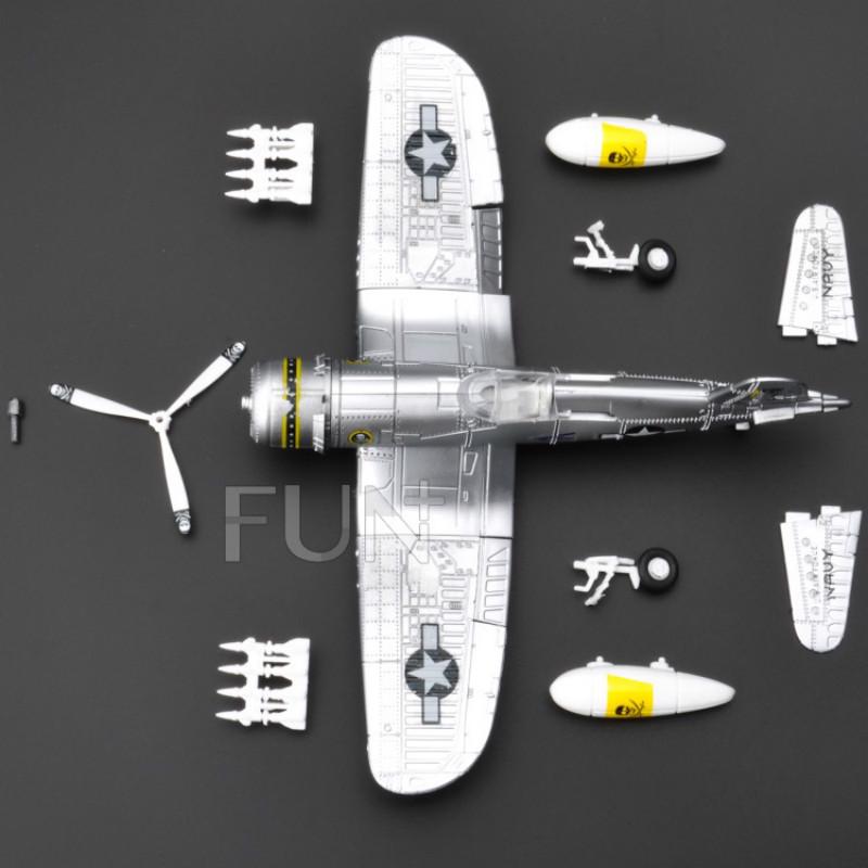 6 цветов 1/48 4D Сборные военные игрушки Конструкторы Самолет Истребитель BF-109/F4U/Spitfire Литой Самолет Война-II