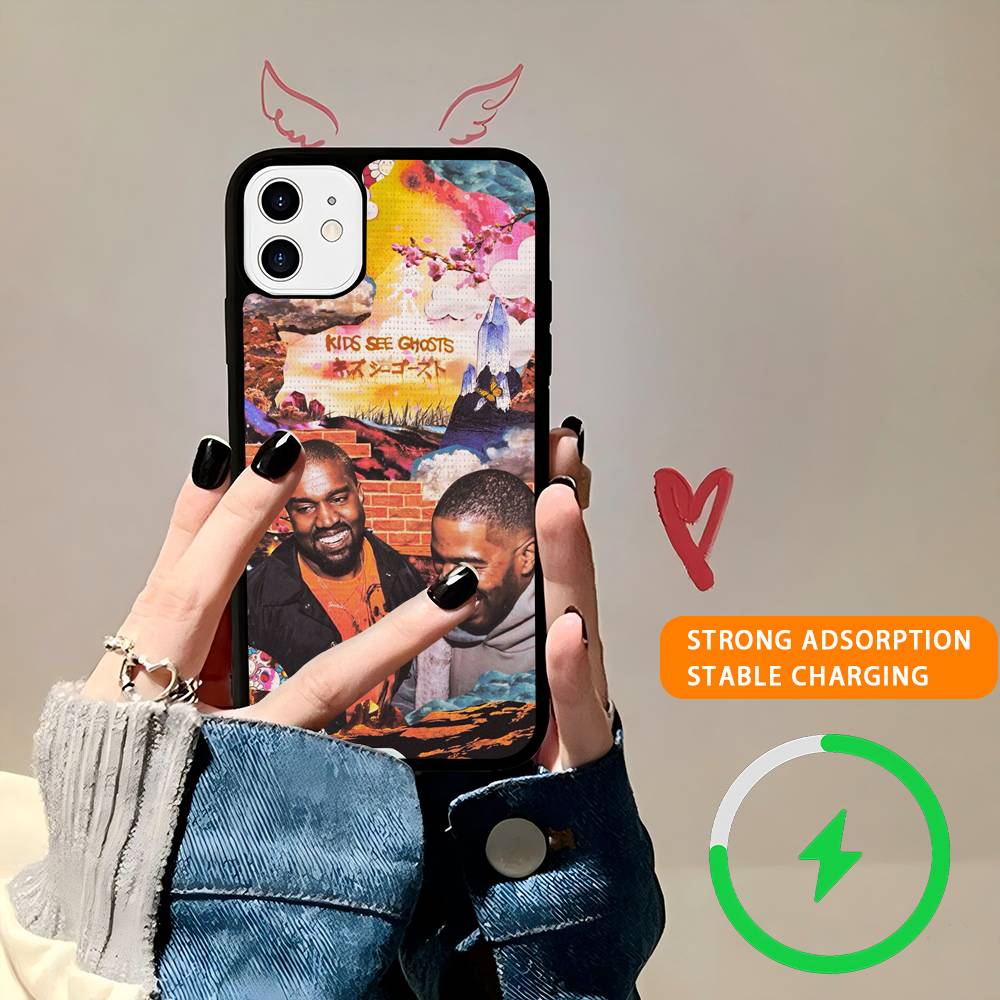 K-Kanye-e West Ye Rapper Magnetic For Magsafe Wireless Charge Phone Case For IPhone 17 Air 16 15 Plus 14 13 12 11 Pro Max