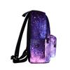 Fashionable And Large Capacity Women Girl Galaxy Starry School Bag For Teens