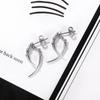 Street Fashion Claw Shape Ear Piercing Man Ear Bone Earrings Stainless Steel Korean Style Ear Stud
