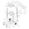 Baiyun Cleaning Multi-functional Hotel Service Cart