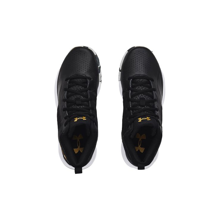 Under Armour Унисекс Черно-бело-золотые Баскетбольные кроссовки Lockdown 5 3023949-003