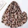 Зимняя шаль с люрексом, блестками и цветочной бахромой, из мягкой вискозы и хлопка, шарф с большими лепестками для женщин, дорожный, повседневный, мусульманский хиджаб