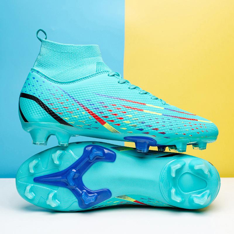 High-top mandarin duck football shoes men's long nail broken nail football shoes women's century cup sports football shoes