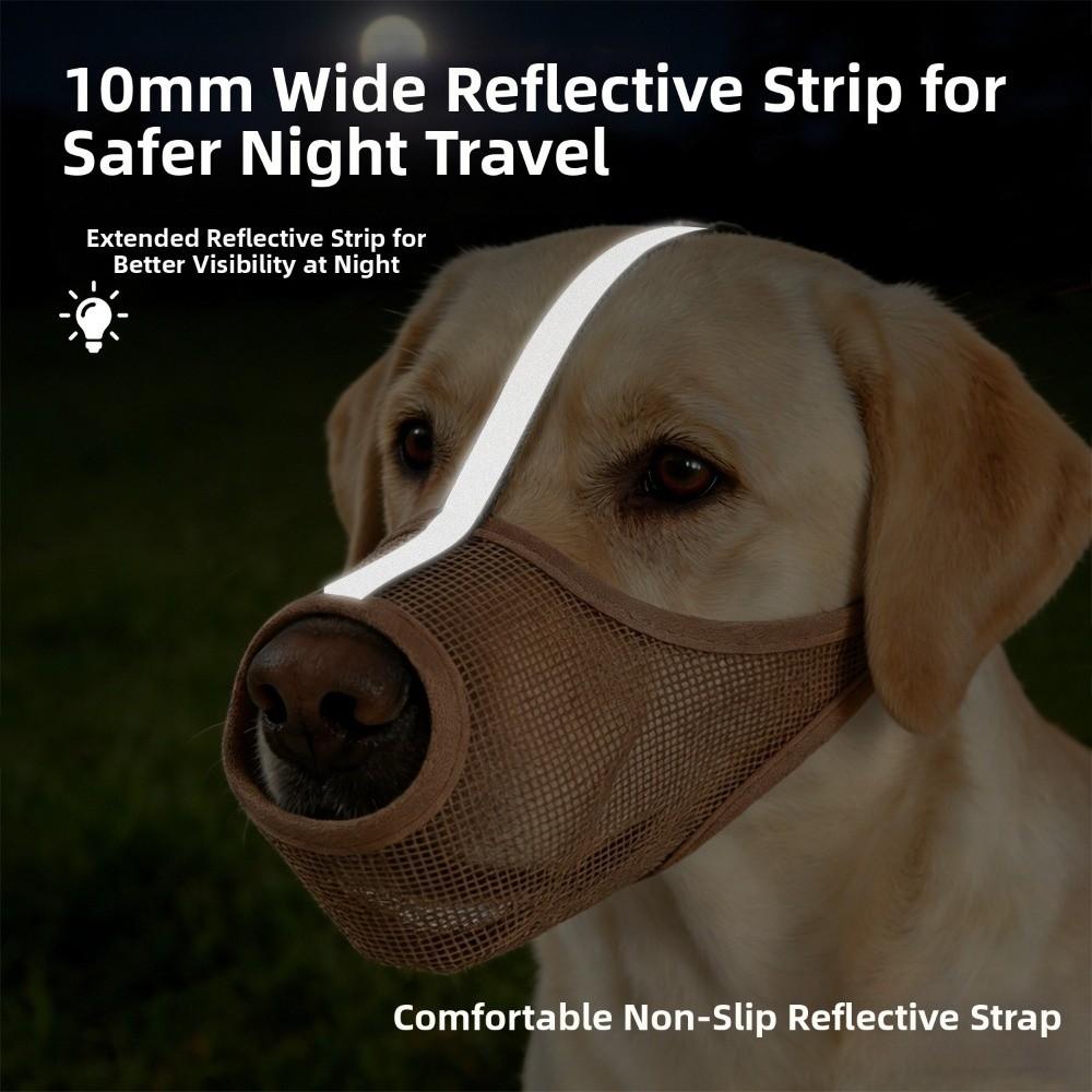 Washable Dog Face Cover Multi Size Mesh Pet Muzzles New Puppy Mouth Cover  for Large Dogs