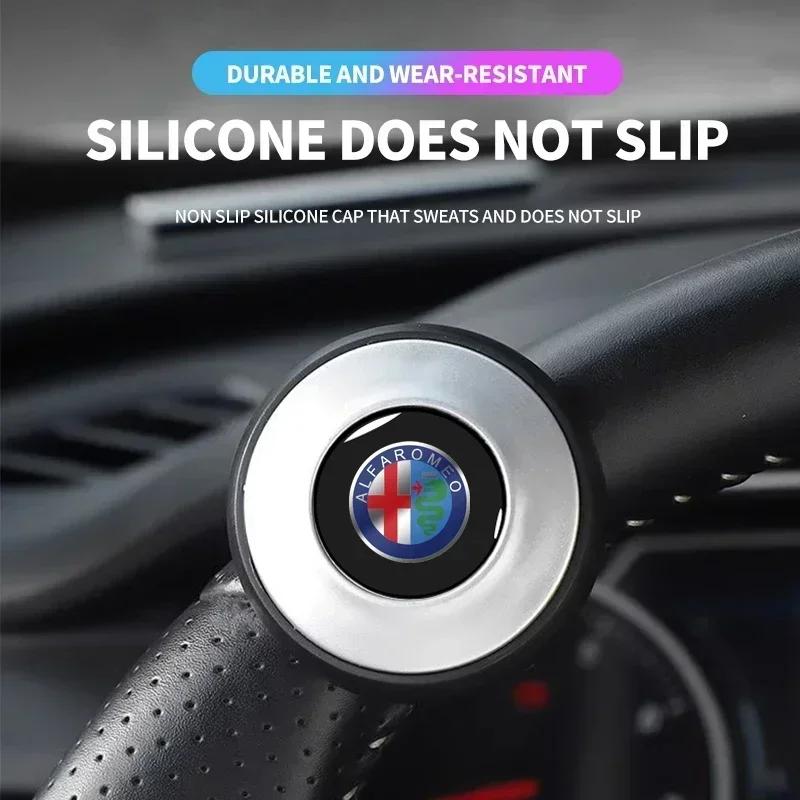 Car Stickers For Alfa Romeo Car Steering Wheel Spinner Knob Steering Wheel Power Handle Ball for Alfa Romeo Giulia Giulietta Ste