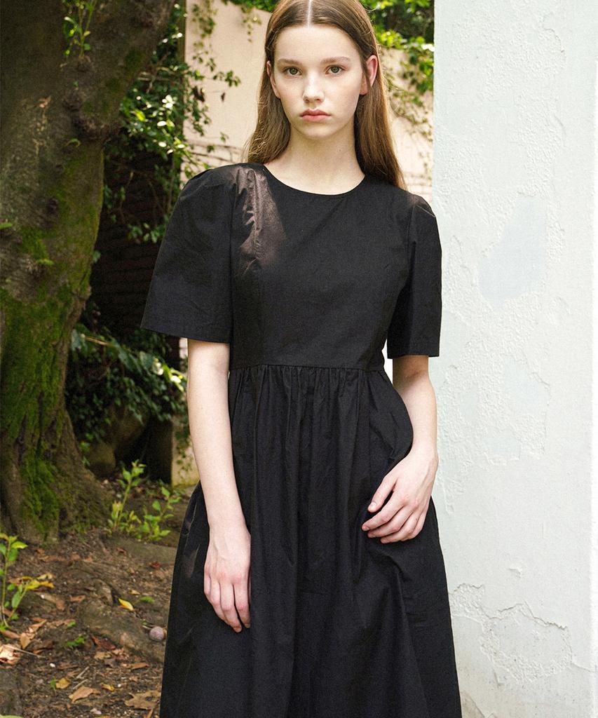 Belrma Band Shirring Long Dress