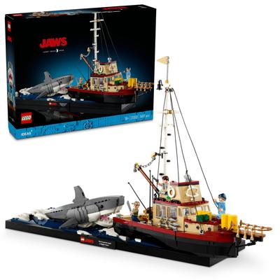 LEGO IDEAS Jaws 21350 LEGO IDEAS Jaws Сборочный набор Игрушечный блок Подарок на день рождения на Рождество Подарок Акула Мальчики Девочки Взрослые