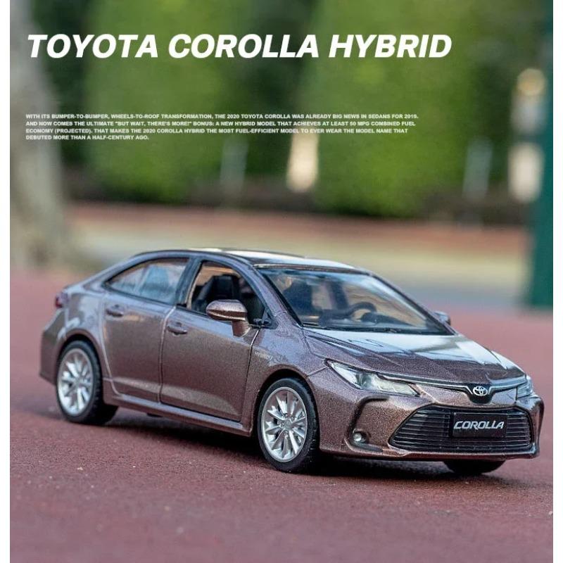 1/33 TOYOTA Corolla Hybrid Alloy Car Die Литая игрушечная модель автомобиля Звук и свет Детские игрушки Коллекционные предметы Подарок на день рождения