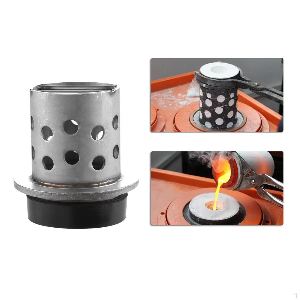 Casting Flask for Jewelry Making, Vacuum Investment Tool with Stainless Steel Design