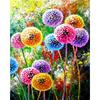 RUOPOTY DIY Frame Painting By Numbers Dandelion Acrylic On Canvas Wall Art Picture By Numbers Flower For Living Room