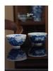 Ручная роспись Сине-белая керамическая чайная чашка Jingdezhen - Дизайн с пейзажем