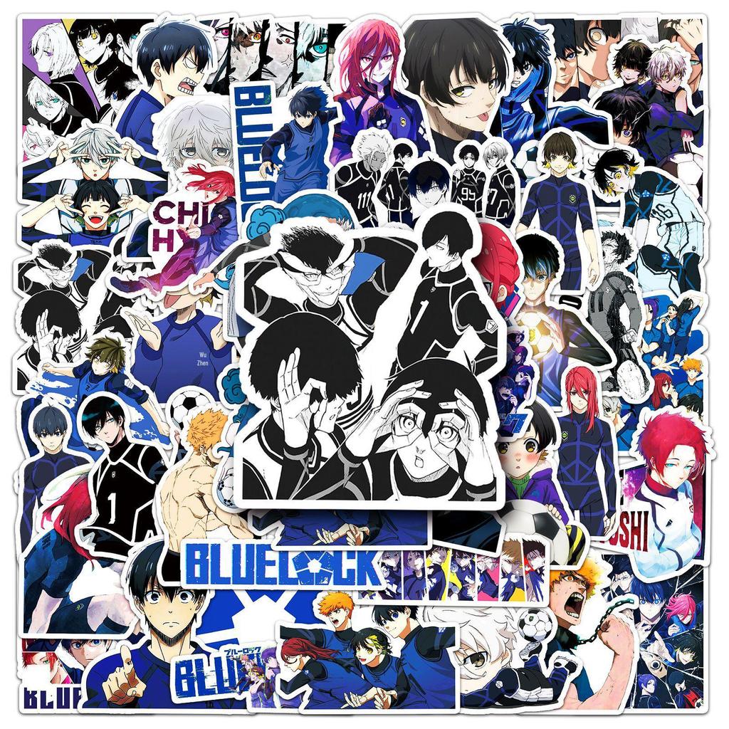 50 Blue Lock Graffiti Japanese Anime Stickers for Phone Cases & Luggage - Waterproof & Creative
