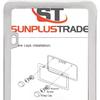 SunplusTrade 2 Stainless Steel Polish Mirror License Plate Frame + Chrome Screw Caps (Silver)