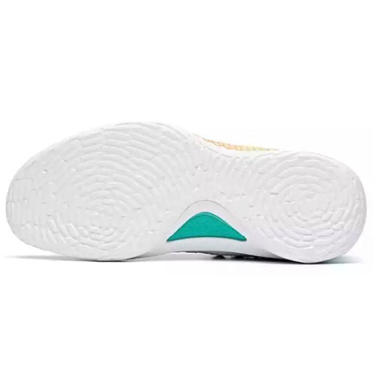 Anta Удобные легкие амортизирующие нескользящие износостойкие высокие баскетбольные кроссовки мужские белые зеленые желтые 112031101-2