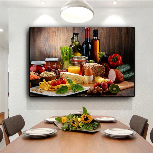 Nordic Vegatables and Fruits Canvas Painting Posters And Prints Wall Art Pictures Kitchen Living Room Home Decor No Frame