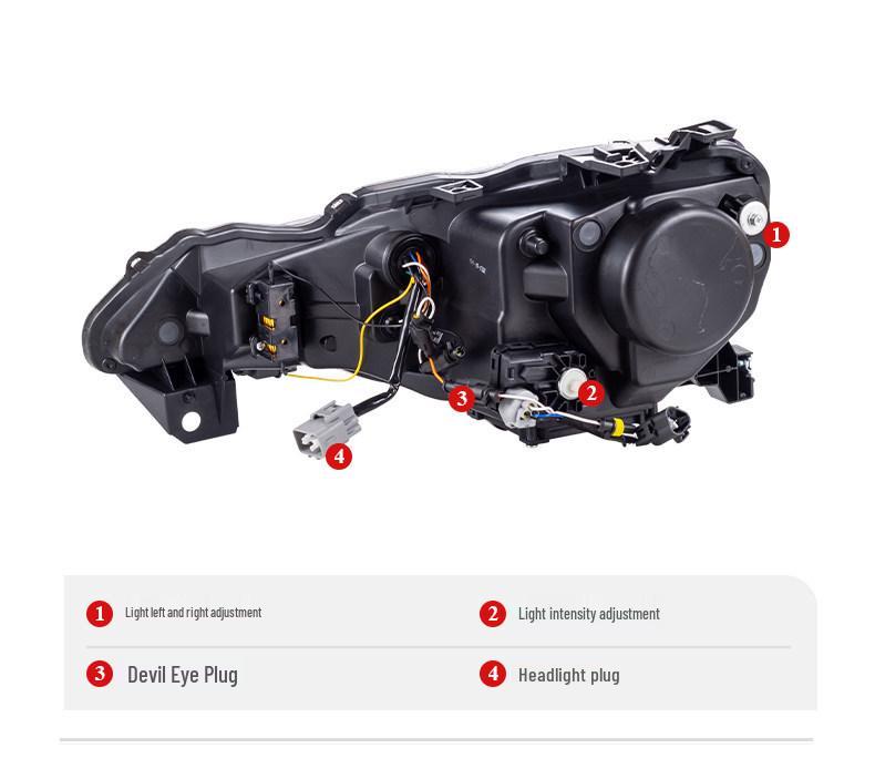 LED Projector Headlight Assembly for Toyota GT86 & Subaru BRZ: Sequential DRL & Flowing Turn Signals
