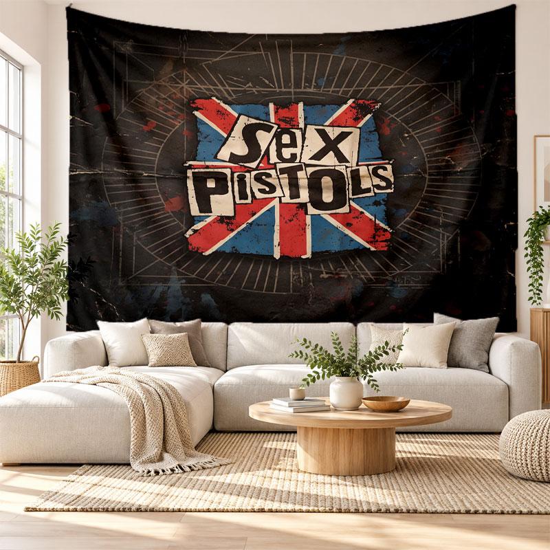 Sex Pistols Wall Tapestry, Soft Fabric Wall Hanging, Decorative Backdrop For Bedroom Home Wall Art