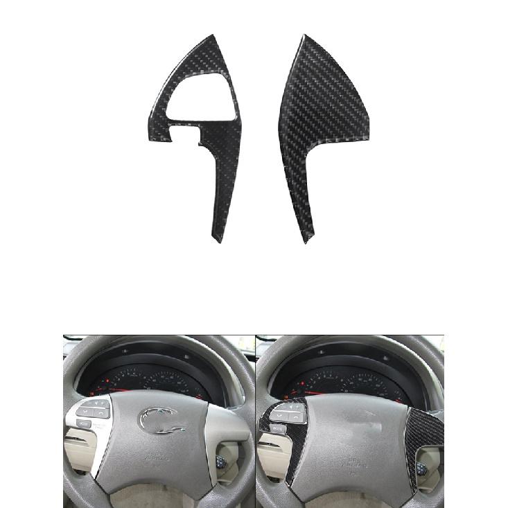 Для Toyota Camry 07-11 наклейки из углеродного волокна на центральной консоли, панель переключателей кондиционера, задняя панель, боковое вентиляционное отверстие, крышка
