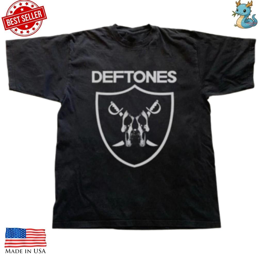 Deftones Around The Fur Футболка с принтом Rock Tee Репринт Графическая Футболка Группы Винтажная Черная Унисекс