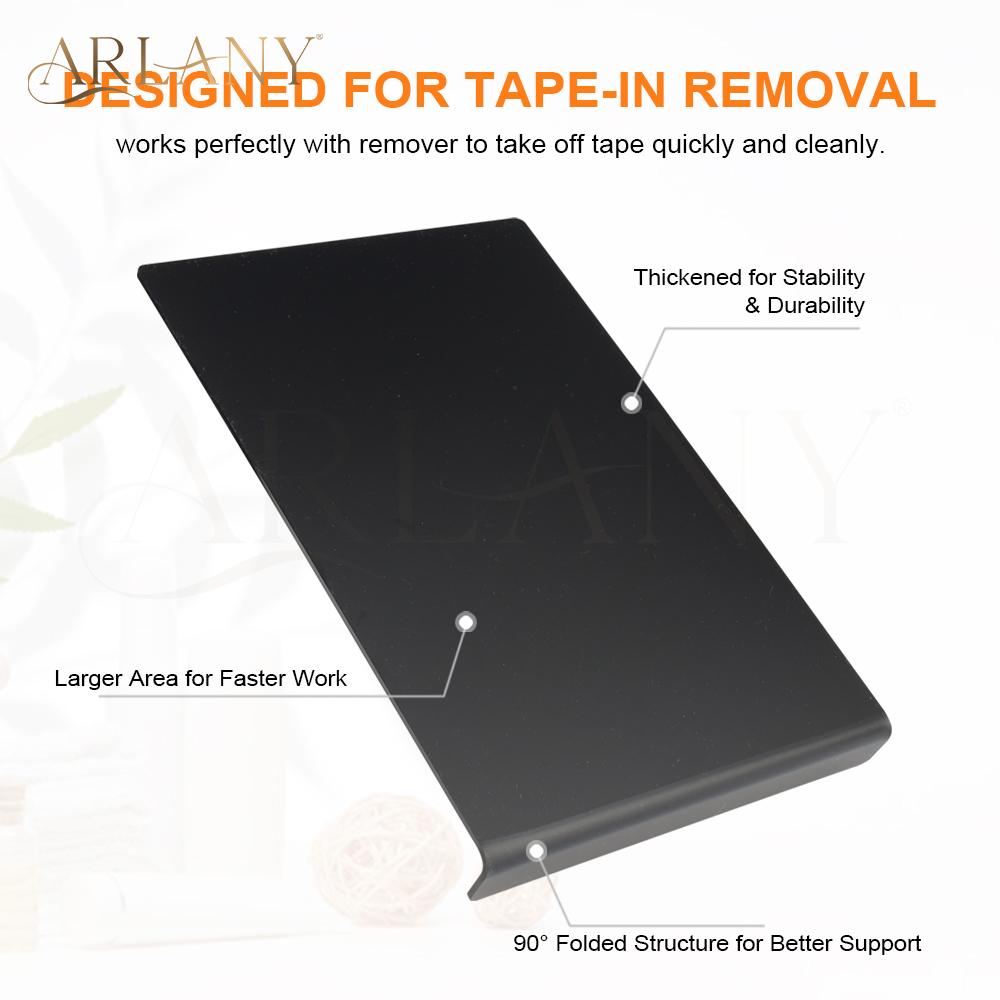 ARLANY Tape-in Hair Extension Removal Tool Kit Plastic Scraper Tape Remover Curved Acrylic Operation Board Adhesive Tape Removal