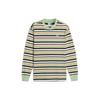 Downtown Striped Design Training Casual Crew Neck Long Sleeve T-Shirt Unisex Tops Green 624377-89