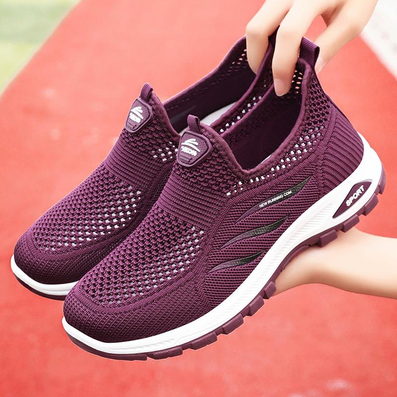 Обувь женская повседневная обувь с одной педалью ленивые туфли дышащая сетчатая обувь мягкая подошва не устают ноги мамина обувь удобная женская одинарная обувь