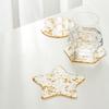 Yousheng Creative Gold Foil Decor Подставка для чашки Красивый более утолщенный акриловый коврик для чашки Кухонные принадлежности
