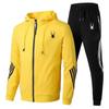 Fashion Mens Tracksuit Designer Hooded Sweatshirts+Jogger Pants High Quality Gym Outfits Casual Sports Zipper Hoodie Set